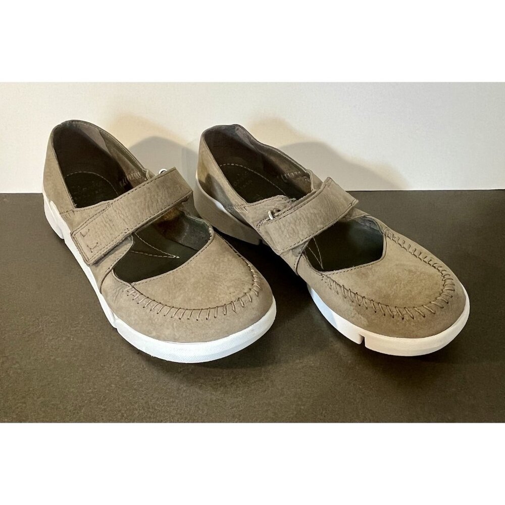 Clarks Artisan Trigenic Amanda Mary Jane Taupe Women’s 7.5 Shoes